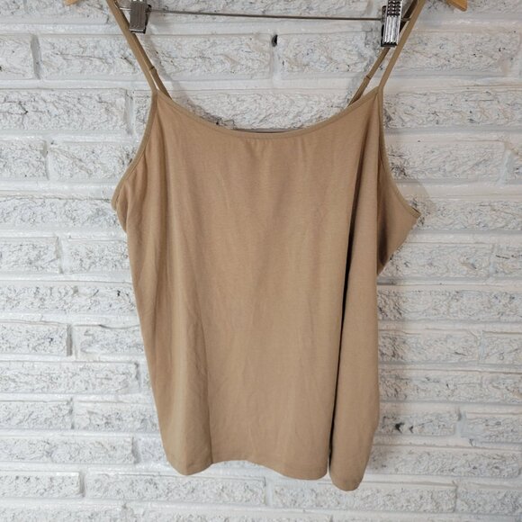 Time Tru Womens Top XL Camisole Beige Lightweight Adjustable B19E - Picture 4 of 8
